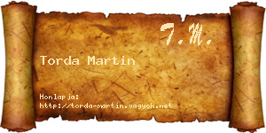 Torda Martin névjegykártya